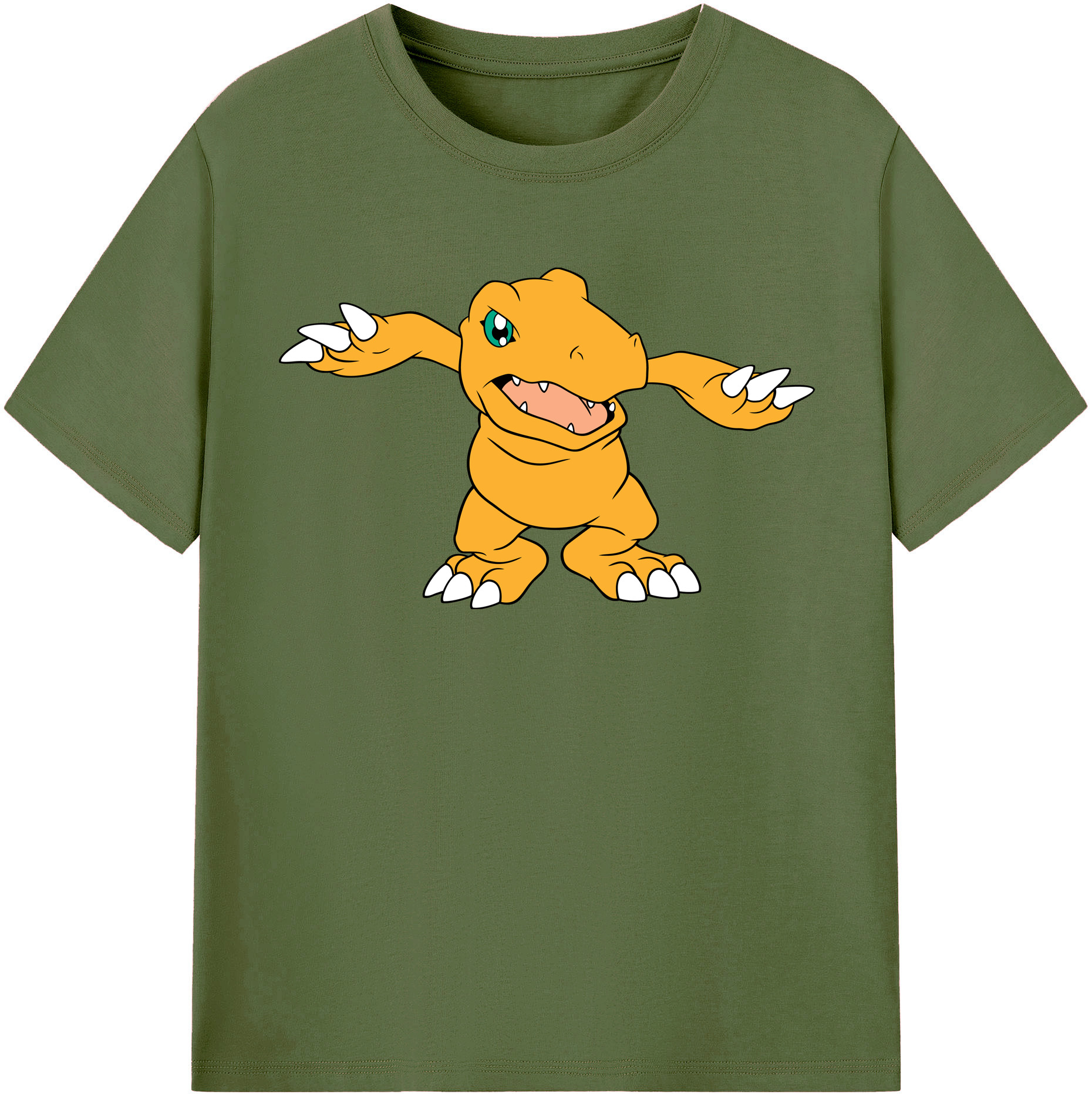 （画像用） Digimon デジタルモンスター/デジモン 綿100％半袖Tシャツ（フロントプリント）